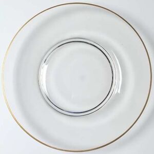 *Mansfield by Tiffin-Franciscan  Luncheon Plates w/24k Gold Trim Set Of 6